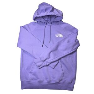 The North Face Women's Box Logo NSE Pullover Hoodie Sweatshirt Small Lavender